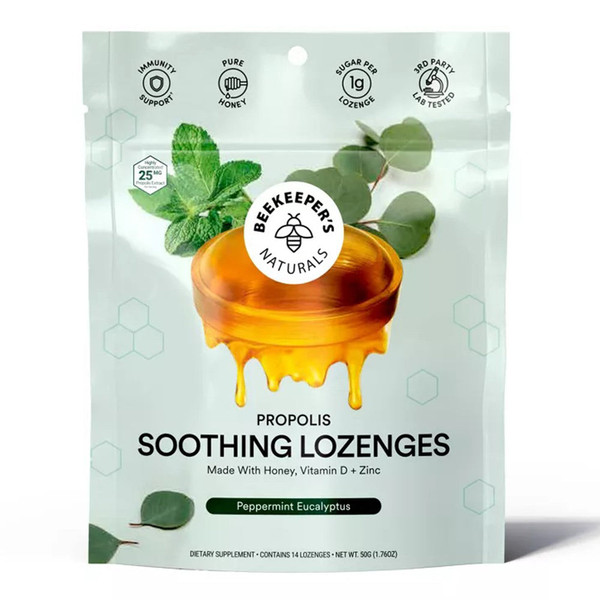 Beekeeper S Naturals, Propolis Soothing Spearmint Eucalyptus 14S, 1 Each, 1.76 Oz