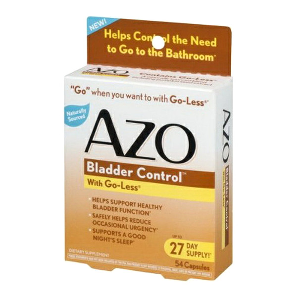 Azo, Bladder Control With Go-Less Capsules, 1 Each, 54 Ct