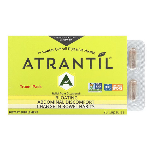 Atrantil, Bloating Relief And Everyday Digestive Health Capsules Travel Pack, 1 Each, 20 Ct