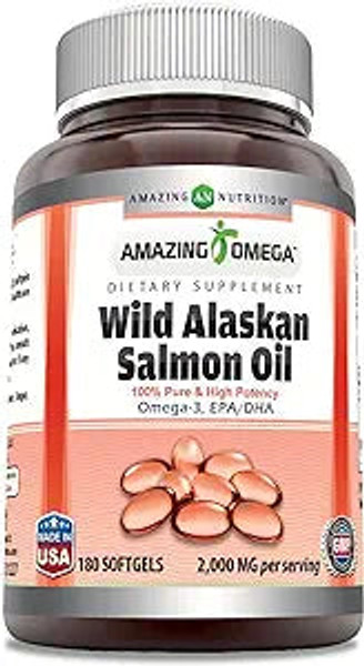 Salmon Oil,Alskn,2000 Mg