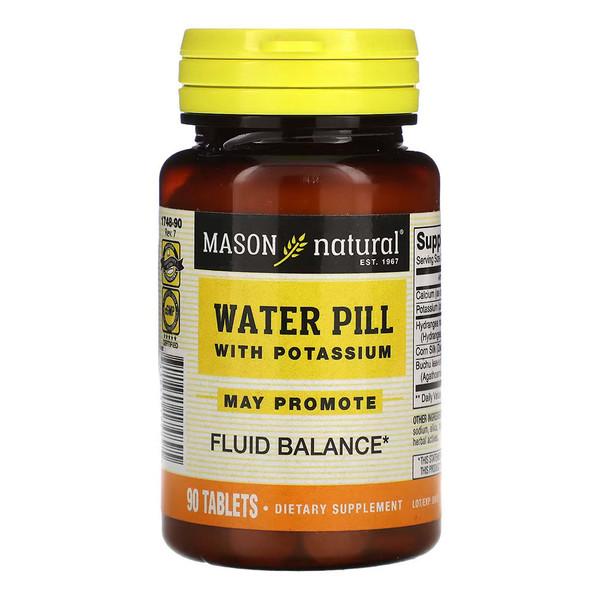 Mason Natural Herbal Diuretic Water Pill With Potassium ,90 Ct