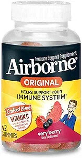 Airborne Immune Support Gummy Very Berry - 42 Ct