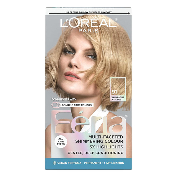 L'Oreal Paris Feria Multi-Faceted Shimmering Permanent Hair Color, 1Ct