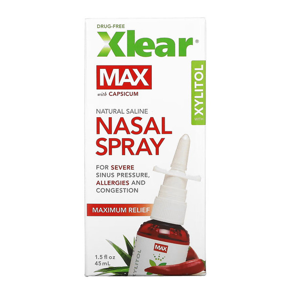 Xlear, Nasal Spray Xylitol Max, 1 Each, 1.5 Oz