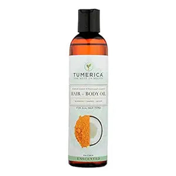 Tumerica, Hair And Body Oil Unscented, 1 Each, 8 Oz