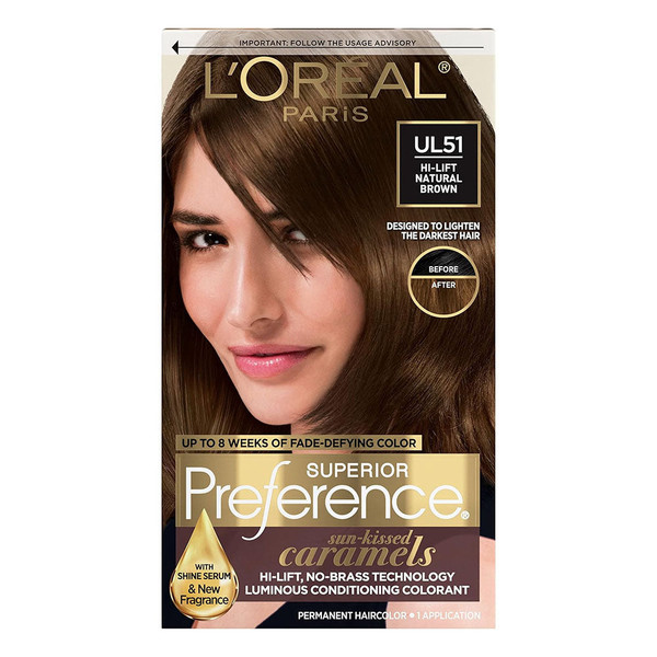 L'Oreal Paris Superior Preference Fade-Defying + Shine Permanent Hair Color, 1Ct