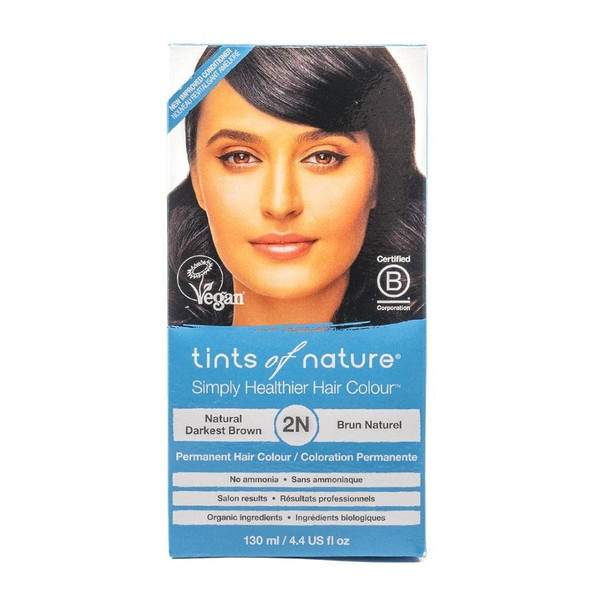 Tints Of Nature, 2N Darkest Brown Hair Color, 1 Each, 4.4 Oz