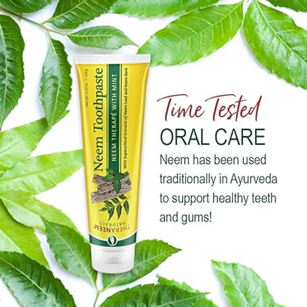Theraneem Naturals, South Neem Therapy With Mint Toothpaste, 1 Each, 4.23 Oz