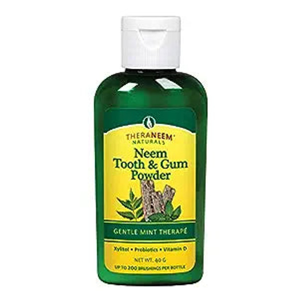 Theraneem Naturals, Gentle Mint Therape Neem Tooth & Gum Powder, 1 Each, 40 Gram