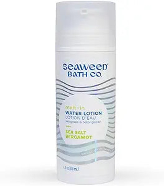 Seaweed Bath Co, Melt In Water Lotion Sea Salt Bergamot Scent With Sea Grape And Beta-Glucan, 1 Each