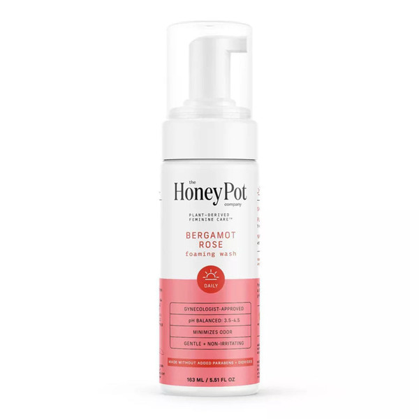 The Honey Pot Company, Foaming Wash, Bergamot Rose, 5.51 Fl Oz (163 Ml)