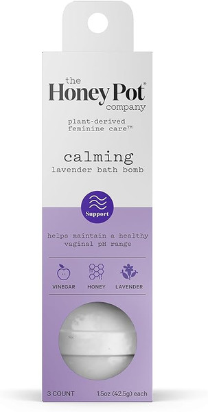 The Honey Pot Company, Calming Lavender Bath Bombs, 1 Each, 3 Ct