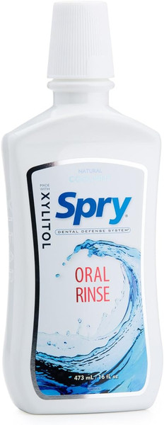 Spry, Natural Xylitol Oral Rinse Cool Mint, 1 Each, 16 Oz
