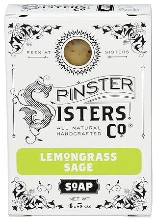 Spinster Sisters Co Lemongrass Sage Bar Soap , 4.5 Oz