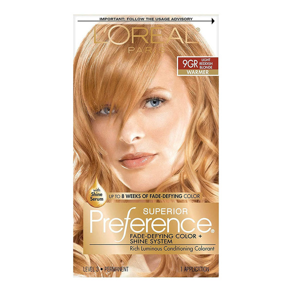 L'Oreal Superior Preference - 9Gr Light Reddish Blonde ,1Ct