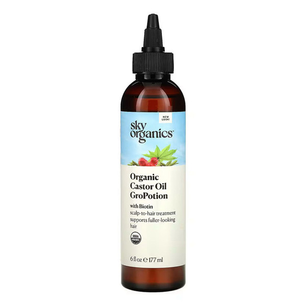 Sky Organics Organic Gropotion For Hair  Organic To Strengthen, Lengthen & Condition, 6 Fl. Oz