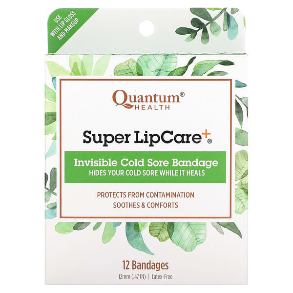 Quantum Health, Research Lipcare Plus Invisible Cold Sore Bandage, 1 Each, 12 Ct