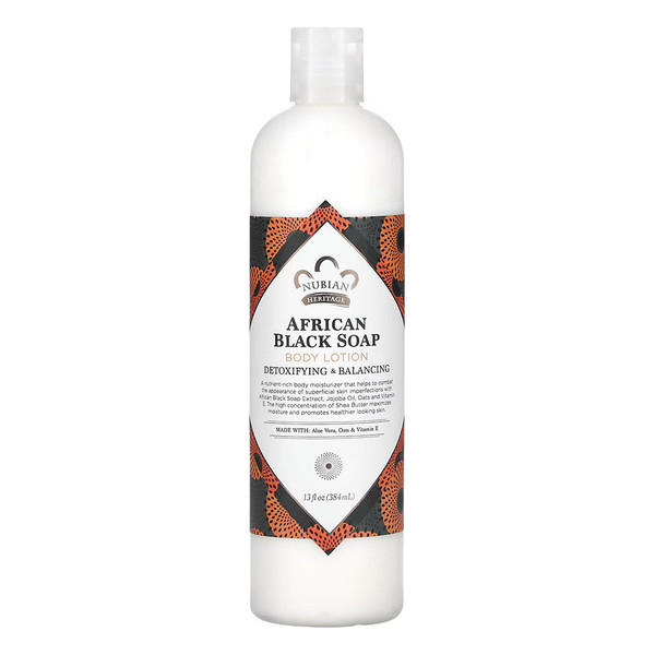 Nubian Heritage, African Black Soap Body Lotion Bottle, 1 Each, 13 Fl Oz