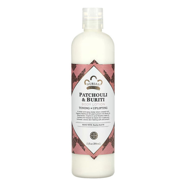 Nubian Heritage, Patchouli & Buriti Body Lotion Bottle, 1 Each, 13 Oz