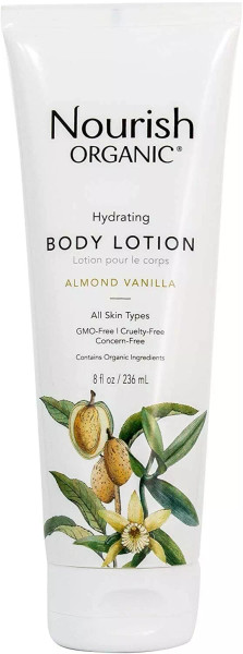 Nourish, Organic Body Lotion Almond Vanilla Bottle - 8 fl Oz