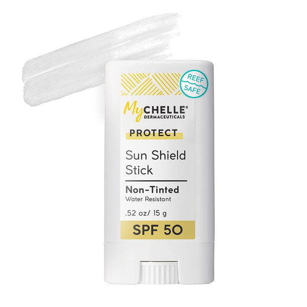 Mychelle, Protect Sun Shield Stick Spf 50 Non-Tinted Reef Safe Roll-On Sunscreen, 1 Each, 0.52 Oz
