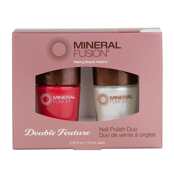 Mineral Fusion, Nail Polish Duo Double Feature, 1 Each, 2 Ct