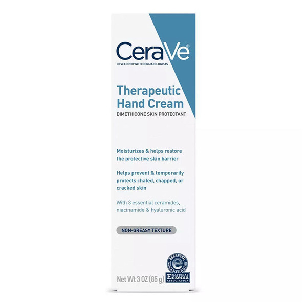 Cerave Therapeutic Hand Cream For Dry Cracked Hands ,3 Oz