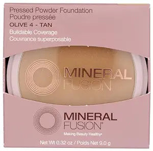 Mineral Fusion, Pressed Powder Foundation Olive-4 Tan, 1 Each, 0.32 Oz