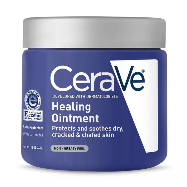 Cerave Healing Ointment For Cracked & Chafed Skin, 12Oz