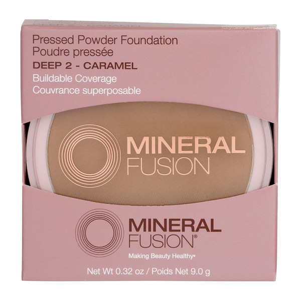 Mineral Fusion Pressed Powder Foundation Deep 2 Caramel - 0.32 Oz