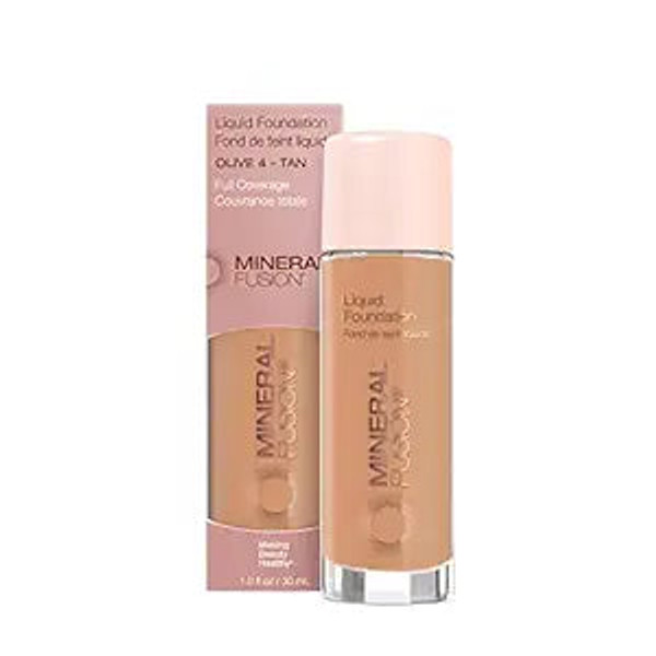 Mineral Fusion, Liquid Foundation Olive 4, 1 Each, 1 Oz