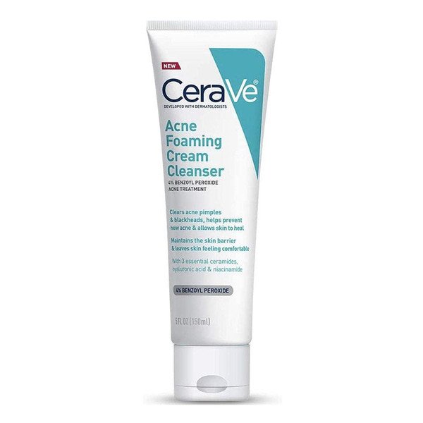 Cerave Acne Foaming Cream Cleanser Acne Treatment Face Wash , 5 Oz