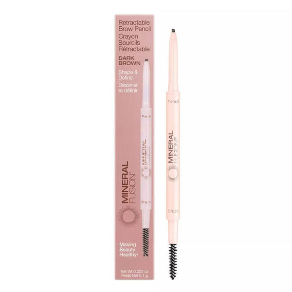 Mineral Fusion, Brow Pencil Dark Brown, 1 Each, 0.003 Oz