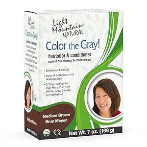 Light Mountain, Clear Grey Conditioner Organic Medium Brown, 1 Each, 7 Oz