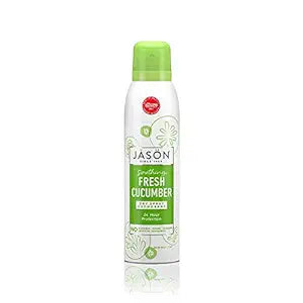 Jason Natural Products, Dry Spray Deodorant Fresh Cucumber, 1 Each, 3.2 Oz