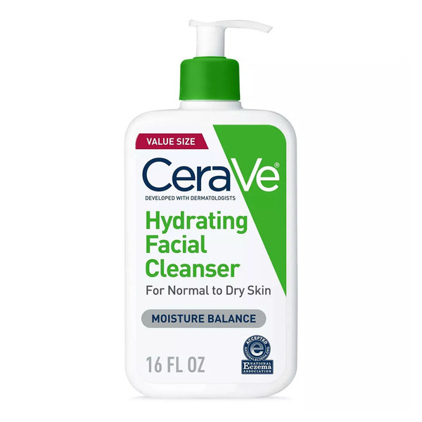 Cerave Hydrating Facial Cleanser  Moisturizing Non-Foaming Face Wash - 16 fl oz