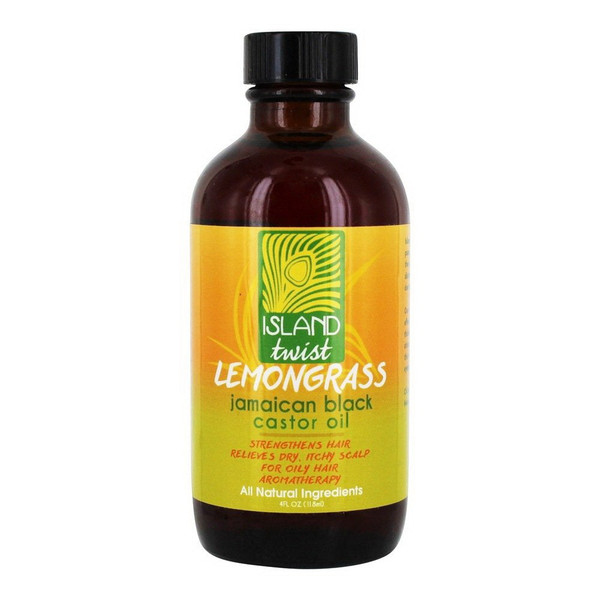 Island Twist, Jamaican Black Castor Oil, Lemongrass 4 Fl Oz