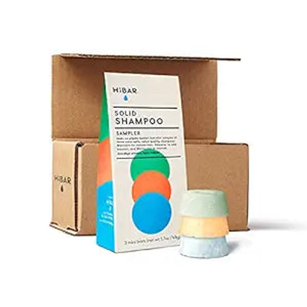 Hibar, Solid Shampoo Sampler 3 Mini Bars, 1 Each, 1.7 Oz