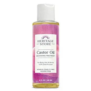 Heritage, Castor Oil Hexane Free, 1 Each, 4 Oz