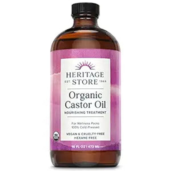 Heritage Store, Herit Castor Oil, 1 Each, 16 Fl Oz