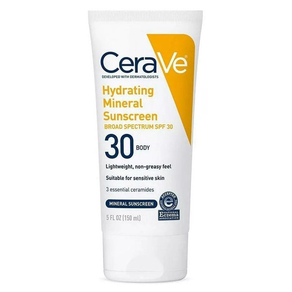 Cerave 100% Mineral Sunscreen Spf 30 ,5 Oz