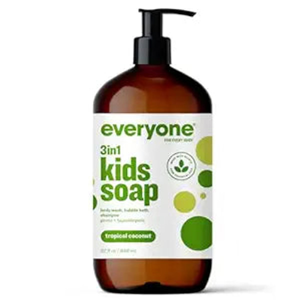 Everyone, Soap For Kids Tropical Coconut Twist, 1 Each, 32 Oz
