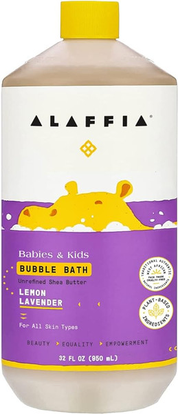 Everyday, Alaffia Unrefined Shea Butter Bubble Bath Lavender, 1 Each, 32 Oz