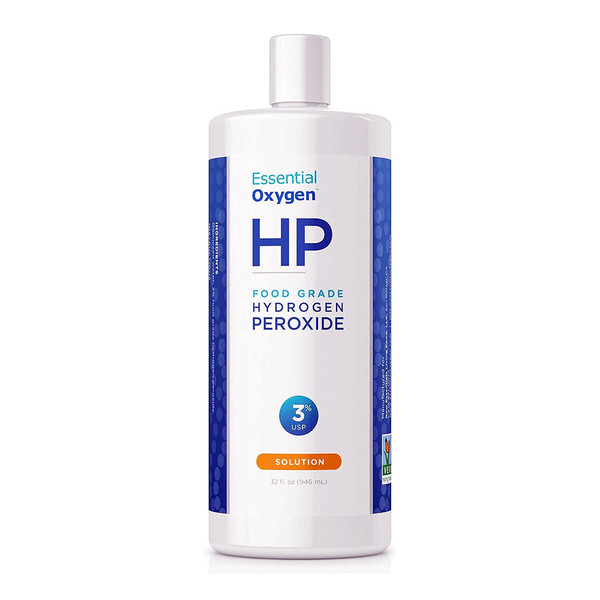 Essential Oxygen+, Hydrogen Peroxide 3% Food Grade, 1 Each, 32 Oz