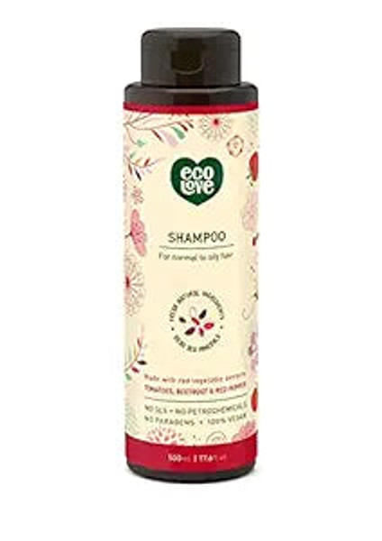 Ecolove, Shampoo Red Vegetables Shampoofor Normal To Oily Hair, 1 Each, 17.6 Fl Oz