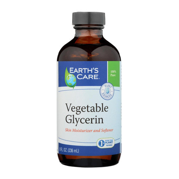 Earth'S Care, 100% Natural Vegan Glycerin, 1 Each, 8 Fl Oz