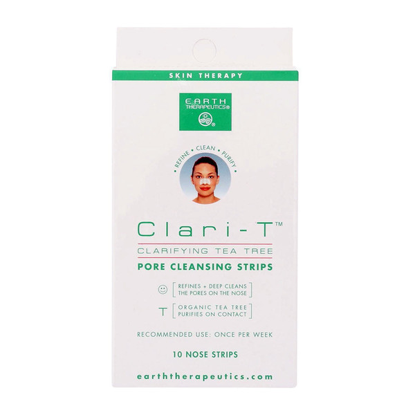 Earth Therapeutics, Clari-T Clarifying Tea Tree Pore Cleansing Strips, 1 Each, 6 Ct