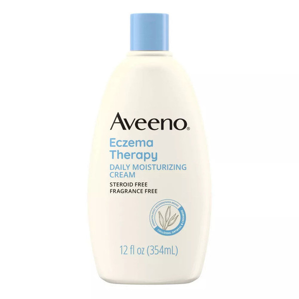 Aveeno Eczema Therapy Daily Moisturizing Body Cream For Sensitive Skin,12 Fl Oz