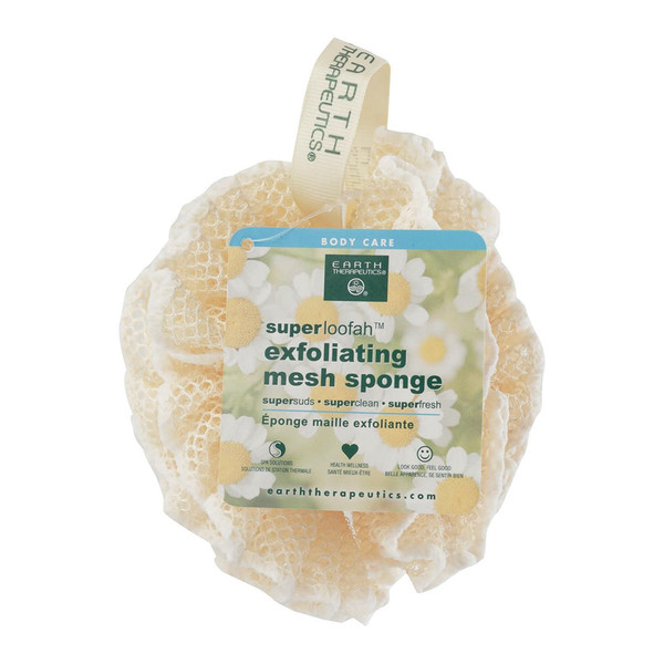 Earth Therapeutics Loofah Super Exfoliating Mesh Sponge - 1 Count
