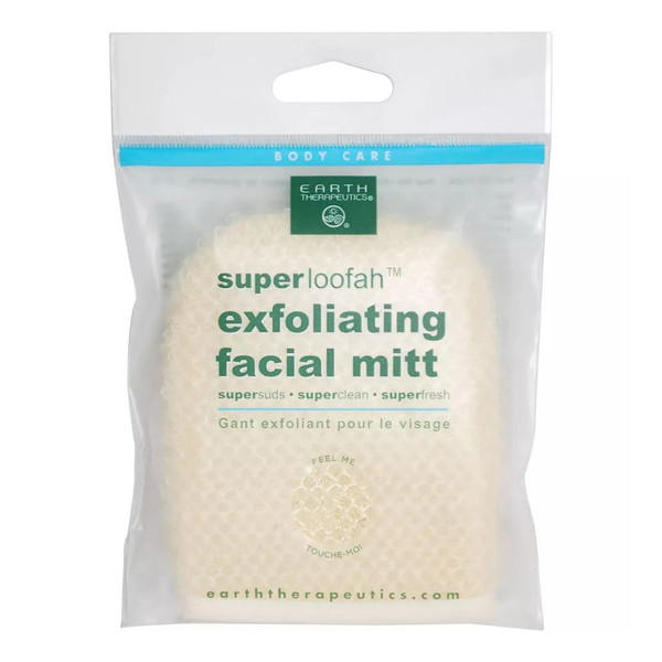 Earth Therapeutics Super Loofah Facial Mitt - 1 Count